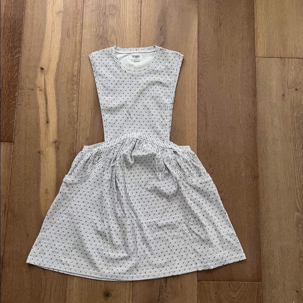 Soor Ploom NWOT White Sleeveless Dune Dress with Tulip Print